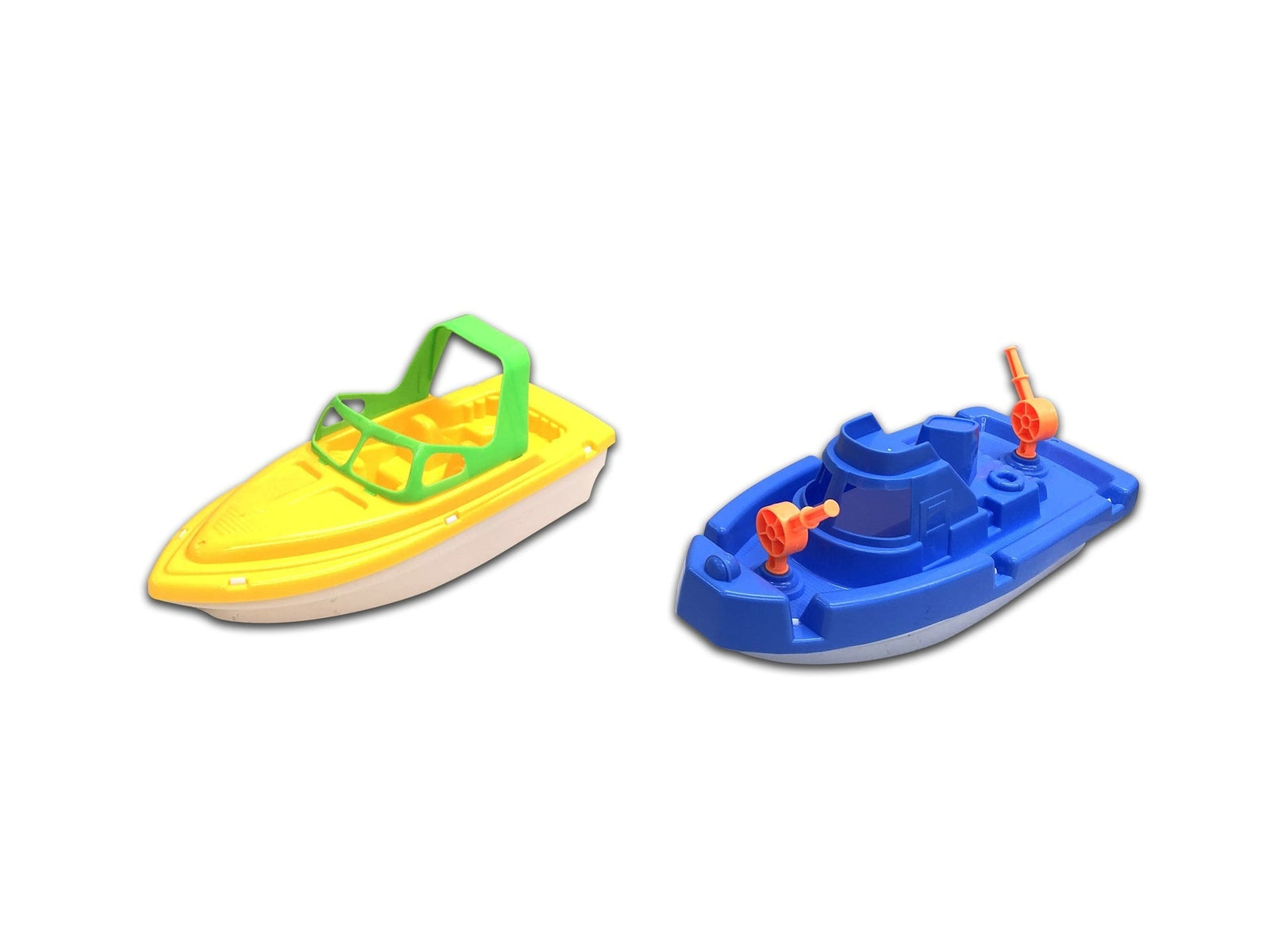 Plastic Boat Water Toy, Yellow/Blue, Assorted, Ages 2+, for Summer/Beach Activities S8A5 - product image 1
