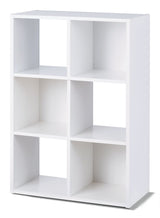 6-Cube Storage Organizer, Bookcase/Bookshelf, White E7R1 - product image 1