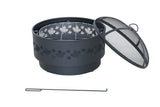 Brome Round Outdoor Wood Firepit, 24-in T2H6 - product image 7
