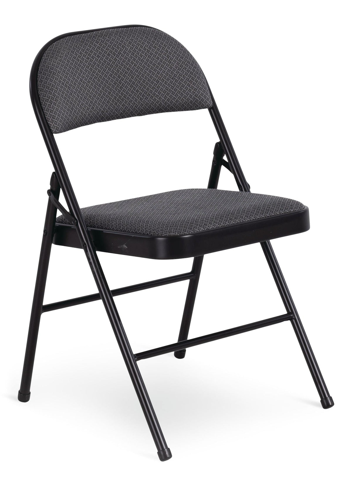 Fabric Folding/Compact Chair, Grey Fabric & Black Frame N9U4 - product image 1