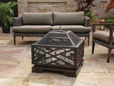 Lawrence Steel Outdoor Wood Burning Fire Pit with Fireplace Poker, 25 x 25 x 26-in G0C0 - product image 7