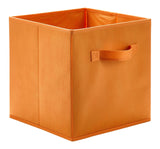 Orange Fabric Foldable Storage Cube Drawers, 10.5x11-in A4W8 - product image 1