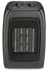 Portable Ceramic Space Heater withThermostat, 1500W, Black D7U1 - product image 1