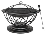 Savona Round Wood-Burning Outdoor Fire Bowl/Fire Pit, 29.5 x 20-in D6P2 - product image 3