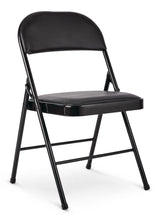 Vinyl Padded Seat Folding Chair, Black M7C2 - product image 1