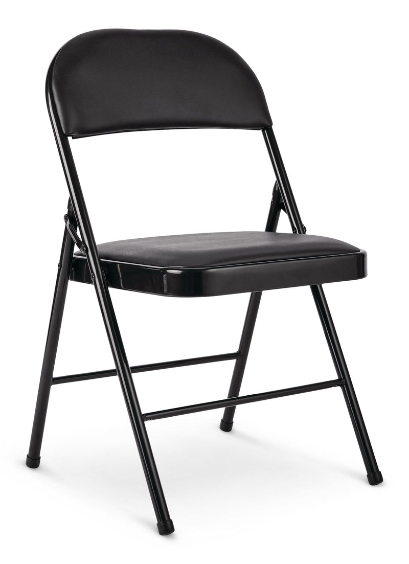Vinyl Padded Seat Folding Chair, Black M7C2
