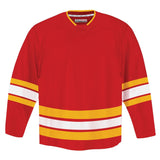 8500 Pro Team Hockey Jersey, Junior, Calgary Flames Home Colours, Various Sizes S6X4 - product image 1