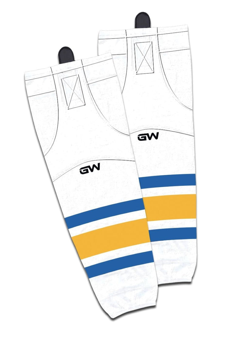 8500 Pro Team Performance Hockey Socks, Buffalo Sabres Away Colours, Assorted Sizes W1L9