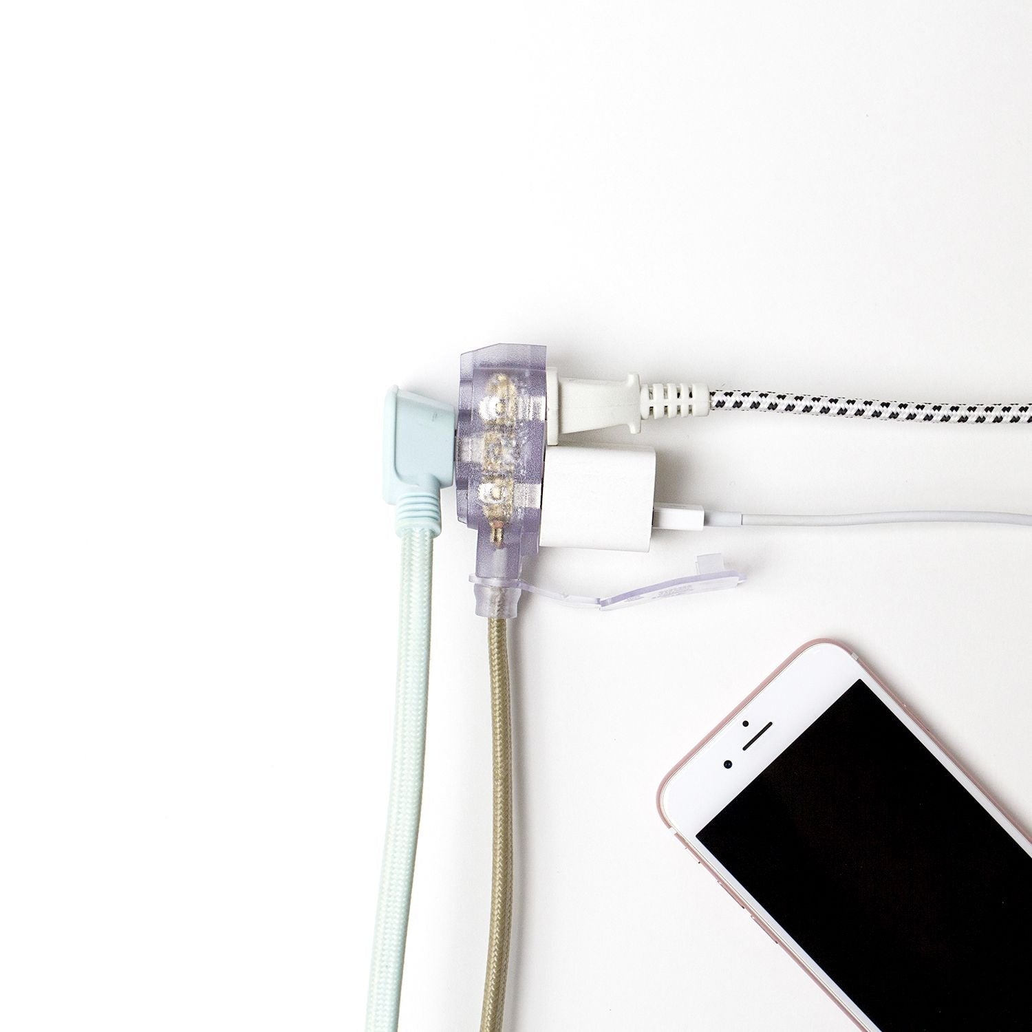 9-ft 16/2 Fabric Extension Cord, Right Angle Plug, 3 Outlets, Gold S1K3 - product image 7
