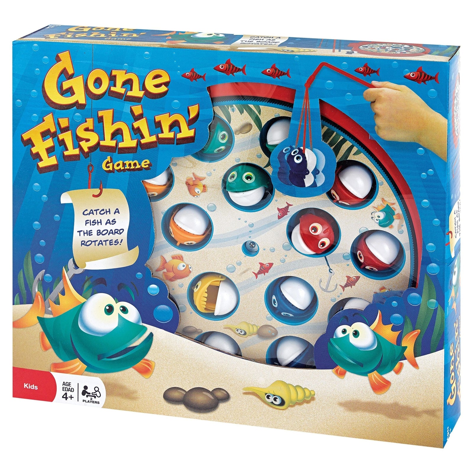 Fishin' Hand-Eye Coordination Game, Multi-Coloured, 2 Players, Ages 4+ V7C5 - product image 1