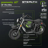60V Stealth Series Electric Mini-Bike Q0I6 - product image 5