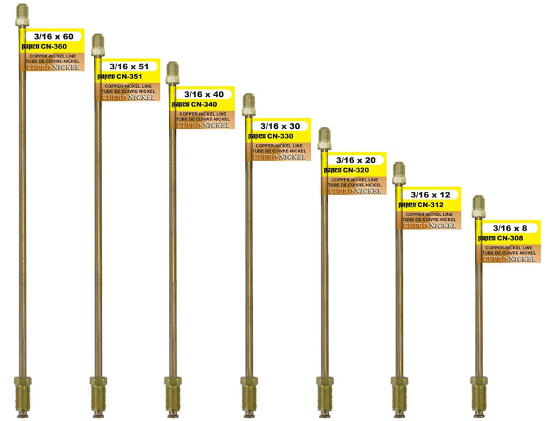 CN340 Copper Nickel Brake Line, Standard, 40 x 3/16-in Please make sure this part fits your need M2Z6