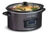 Programmable Defrost Slow Cooker, Black, 6-qt M1T9 - product image 1