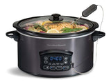 Programmable Defrost Slow Cooker, Black, 6-qt M1T9 - product image 2