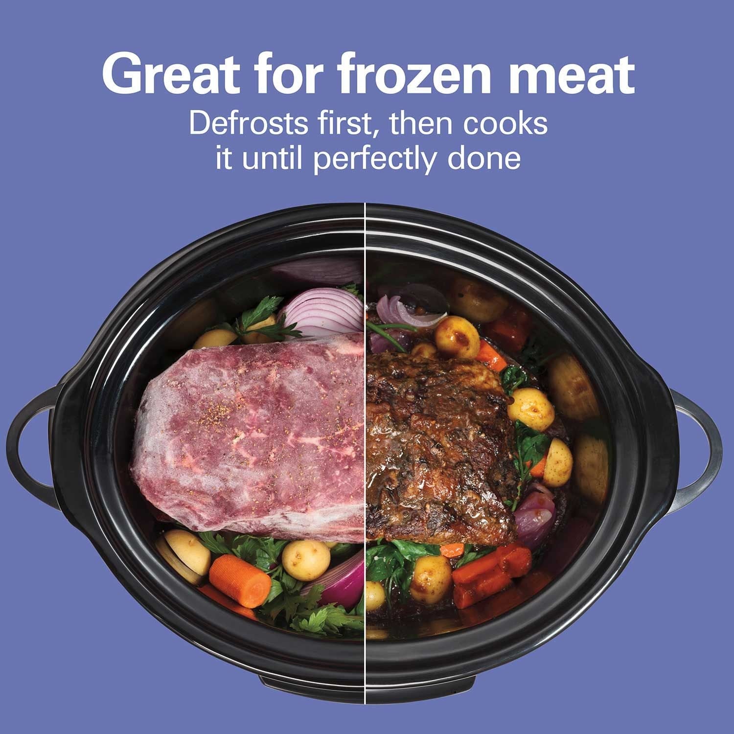 Programmable Defrost Slow Cooker, Black, 6-qt M1T9 - product image 3