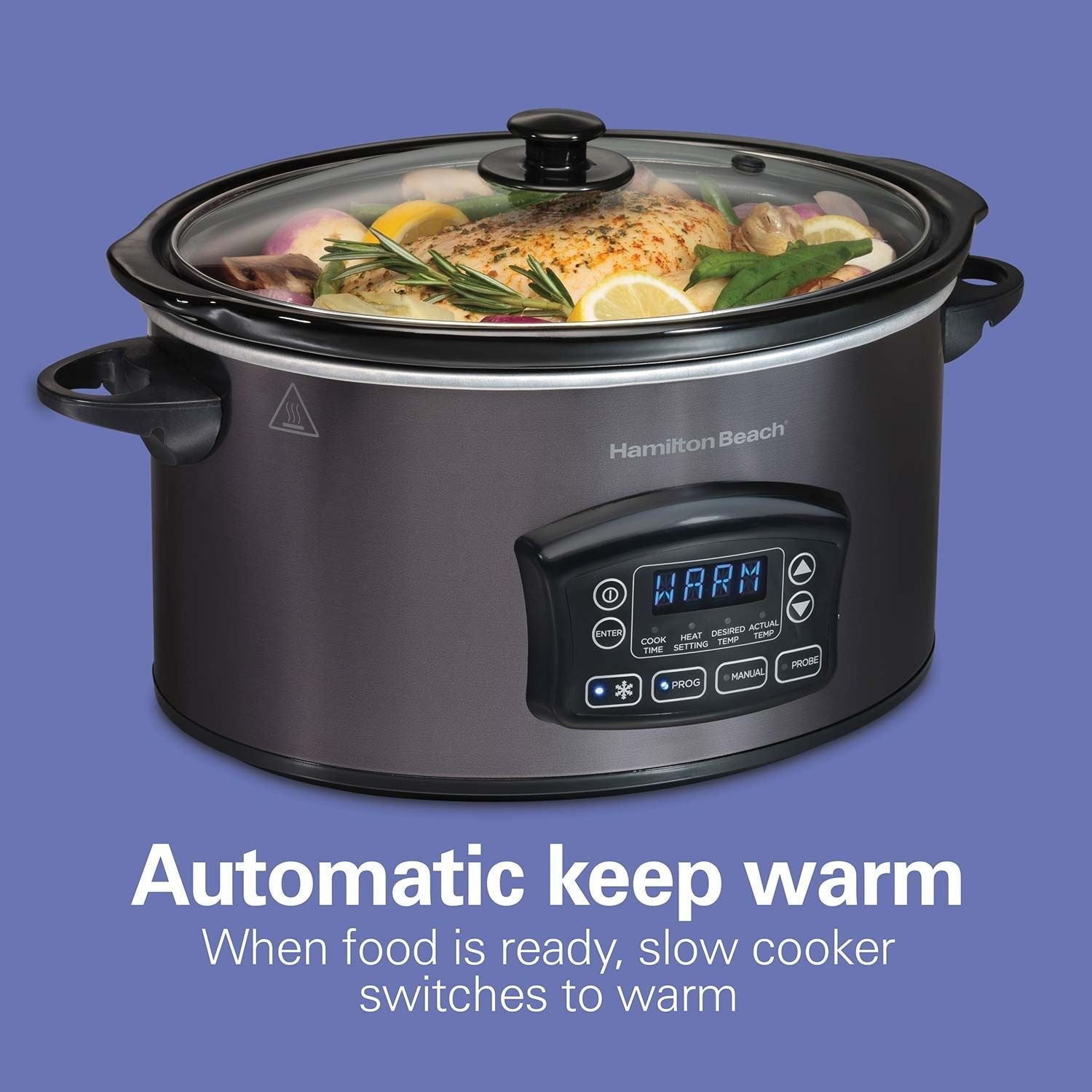 Programmable Defrost Slow Cooker, Black, 6-qt M1T9 - product image 7