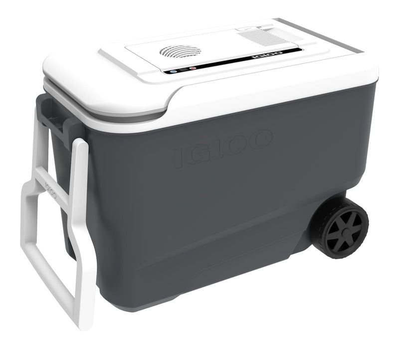 Electric Wheeled Cooler, Grey, 33-L J6F8
