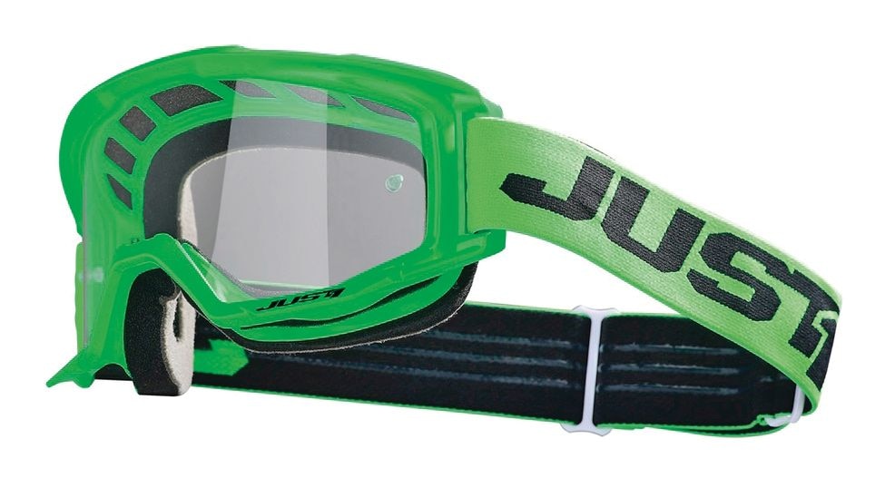 Just1 Vitro Powersports Anti-Fog Scratch-Resistant Goggles, Fluorescent Green Q6C0 - product image 1