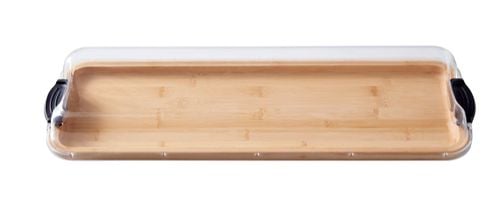 Build-A-Board Divided, Stained Bamboo, 7 x 22-in W3I3