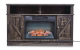 Media Electric Fireplace TV Stand, 44.5-in, 1500W, Brown S5G4 - product image 1