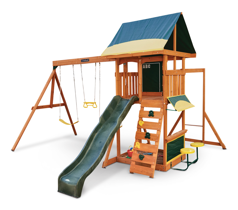Brightside Outdoor Cedar Wooden Swing/Play Set, Ages 3-10 C4Z9 - product image 1