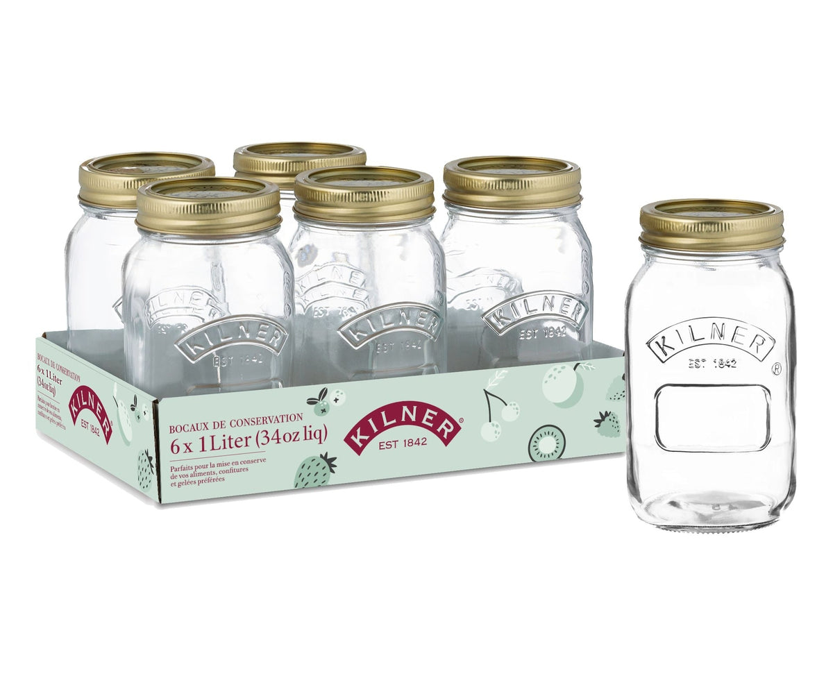 Mason Regular Mouth Jar, 1-L, 6 Count A8K6 - product image 1