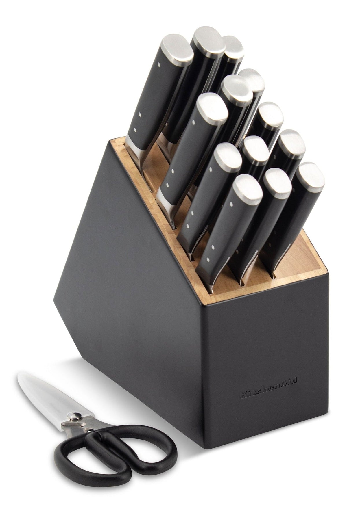 Triple Rivet Knife Block Set, Black, 15-pc Q5Q5 - product image 1