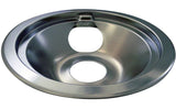62241 GE Stove Shallow-Draw Drip Pan with Trim Ring, Dishwasher Safe, Bright Chrome, 6-in E6W6 - product image 1