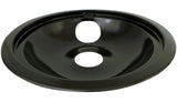 62248 GE Porcelain Stove Shallow-Draw Drip Pan with Trim Ring, Black, 8-in M9B2 - product image 1