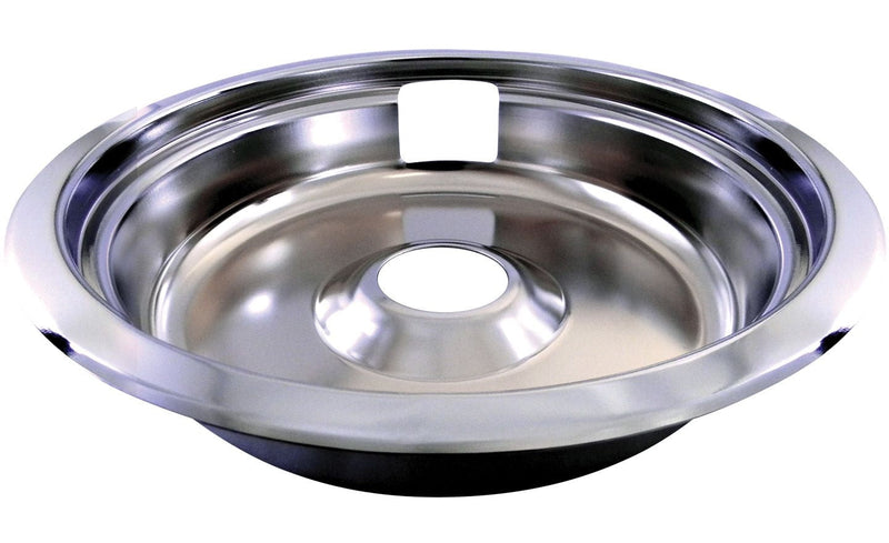 62470 Universal Stove Drip Pan with Trim Ring, Bright Chrome, 8-in A8D4