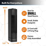 Ultra Slim Tower Ceramic Space Heater, 1500W, Black R5P3 - product image 8