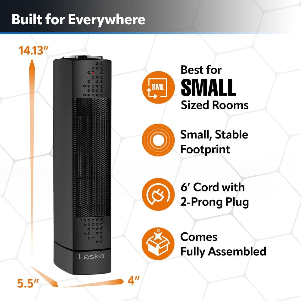 Ultra Slim Tower Ceramic Space Heater, 1500W, Black R5P3 - product image 8