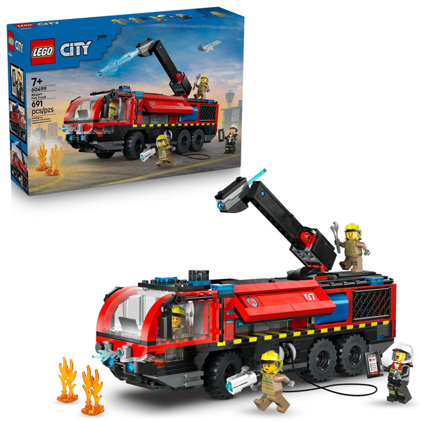 City Airport Fire Truck Building Set - 60499, 691-pcs, Ages 7+ W3R3