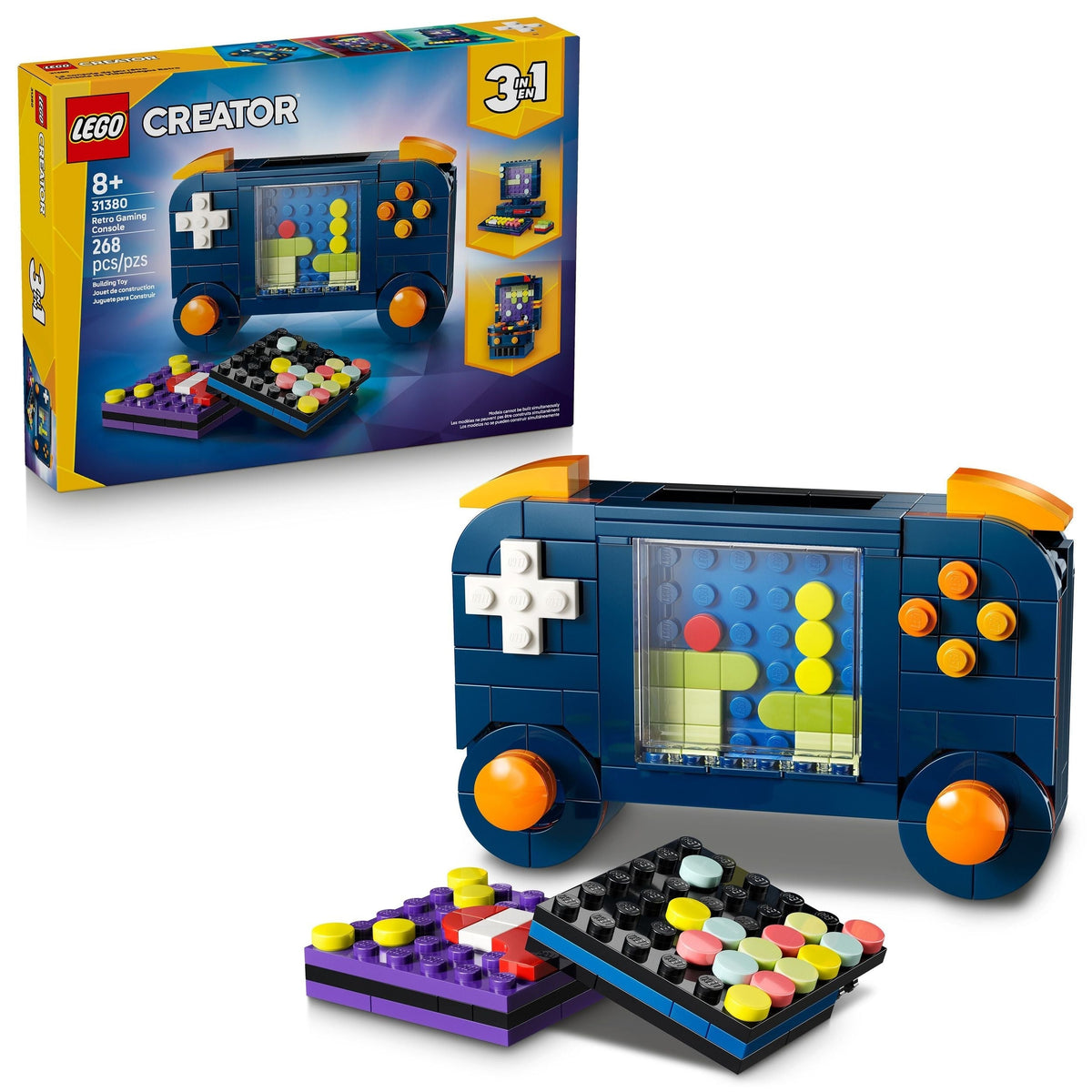 Creator 3-in-1 Retro Gaming Console Building Set - 31380, 268-pcs, Ages 8+ L9A4 - product image 1