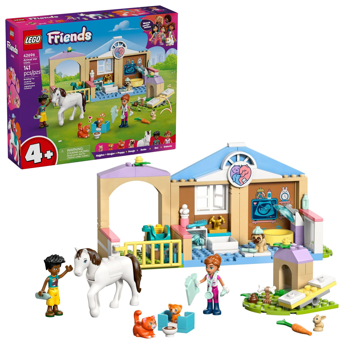 Friends Animal Vet Clinic Building Set - 42696, 141-pcs, Ages 4+ X9T1 - product image 1