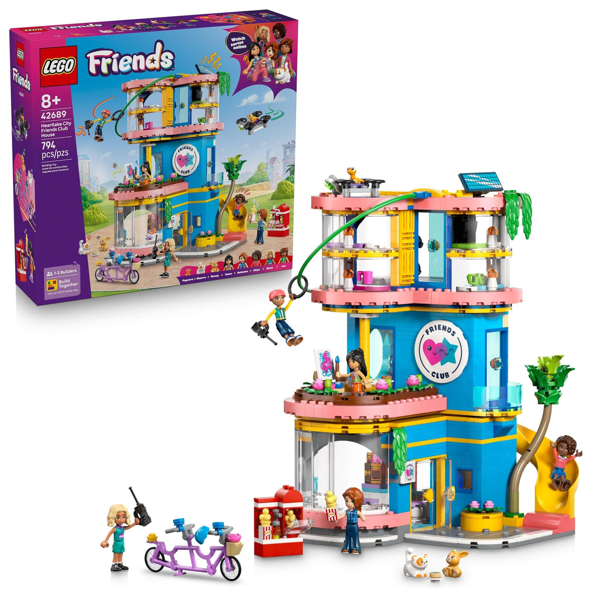 Friends Heartlake City Friends Club House Building Set - 42896, 794-pcs, Ages 8+ Q8D7 - product image 1