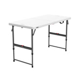 Adjustable Height Folding Table, Indoor/Outdoor, 4-ft O2I2 - product image 1