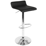 Ale PU Leather Swivel Counter/Bar Stool Adjustable Height (2-Piece Set) Y5N9 - product image 1