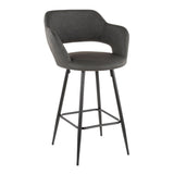Margarite Fixed-Height Counter Stool, Black, 25-in, 2-pc J4P9 - product image 1
