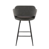 Margarite Fixed-Height Counter Stool, Black, 25-in, 2-pc J4P9 - product image 7