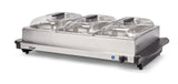 3-Tier Buffet Server/Food Warmer with Warming Tray, Stainless Steel, 300W V0Q2 - product image 1