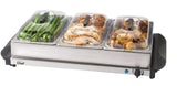 3-Tier Buffet Server/Food Warmer with Warming Tray, Stainless Steel, 300W V0Q2 - product image 3