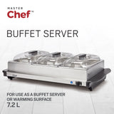 3-Tier Buffet Server/Food Warmer with Warming Tray, Stainless Steel, 300W V0Q2 - product image 5