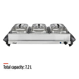 3-Tier Buffet Server/Food Warmer with Warming Tray, Stainless Steel, 300W V0Q2 - product image 8