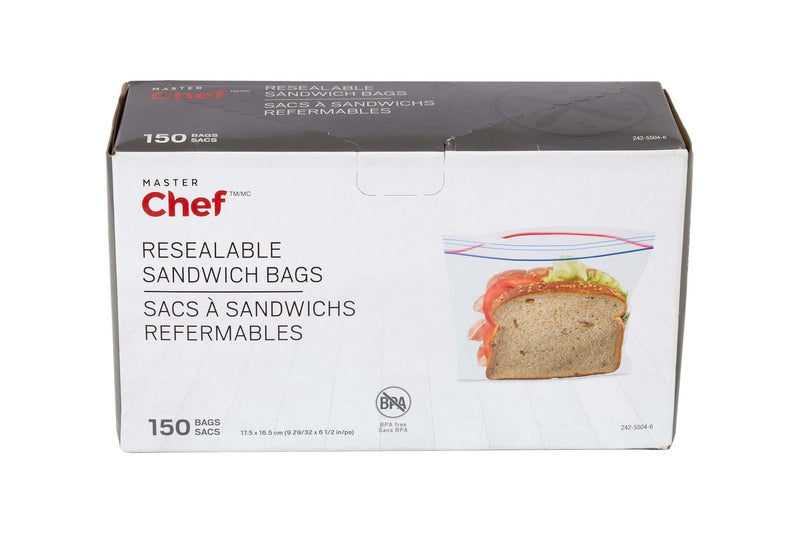 Double Seal Sandwich Bag, 150-pk X2F5
