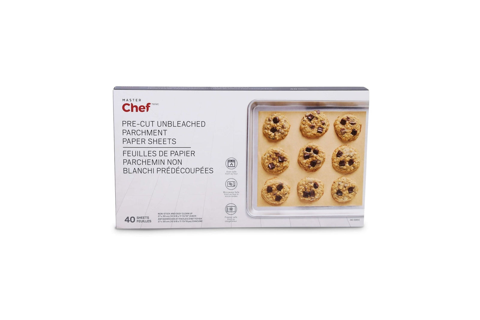 Non-Bleached Pre-Cut Parchment Paper, 27-cm x 30-cm, 40-pk O5O6 - product image 1