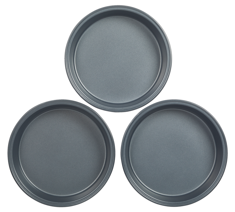 Non-Stick Round Cake Pans, 8-in, 3-pc T5W3