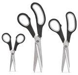 Stainless Steel Scissor Set, Ergonomic Grip, 3-pc L9V8 - product image 1