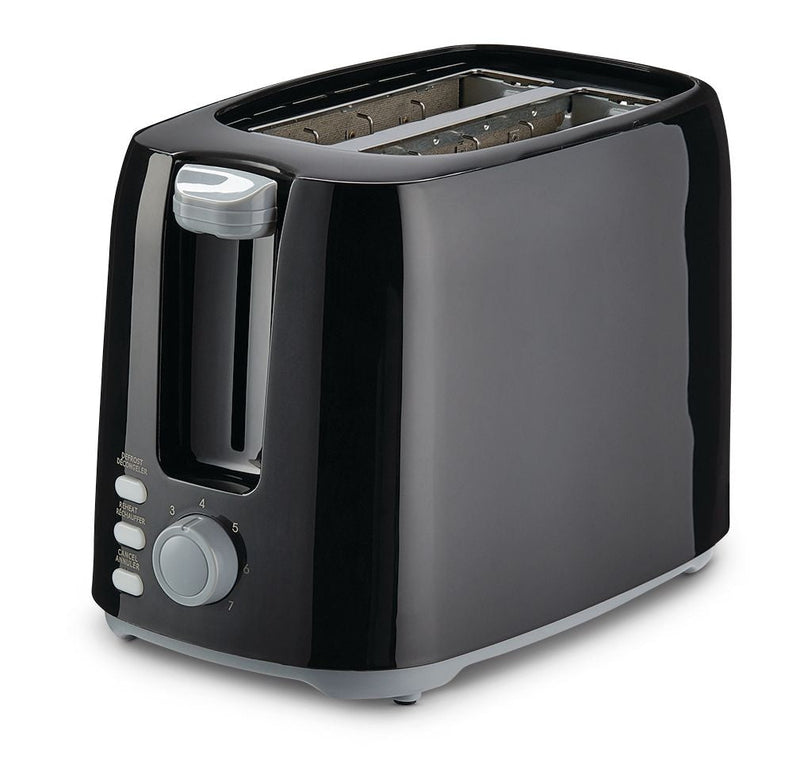 Wide Slots Toaster with 7 Settings, Black, 2-Slices F8P2