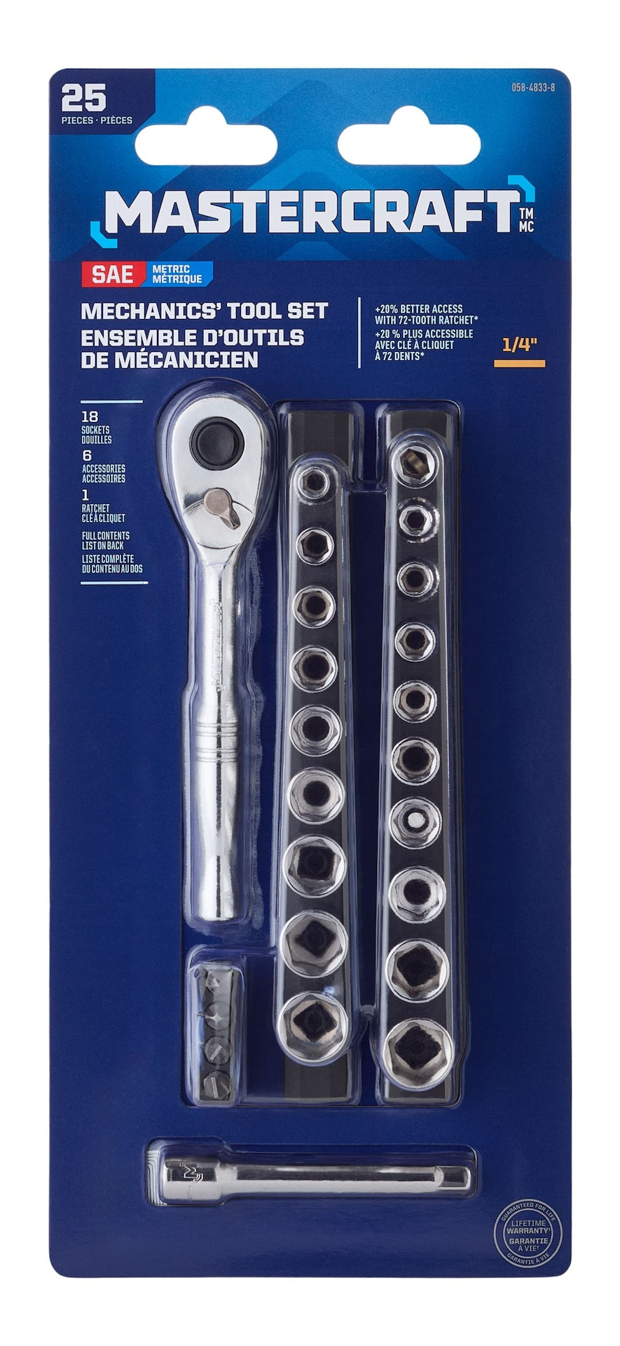 25 Piece 1/4" Drive Socket Set M6Y9 - product image 3